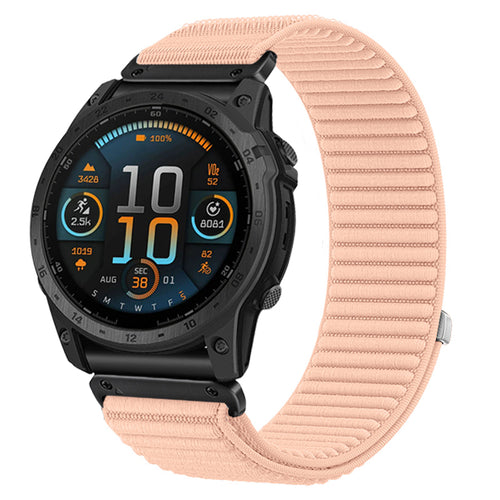 Garmin Instinct E - 40mm Wave Nylonarmband (Rosa)