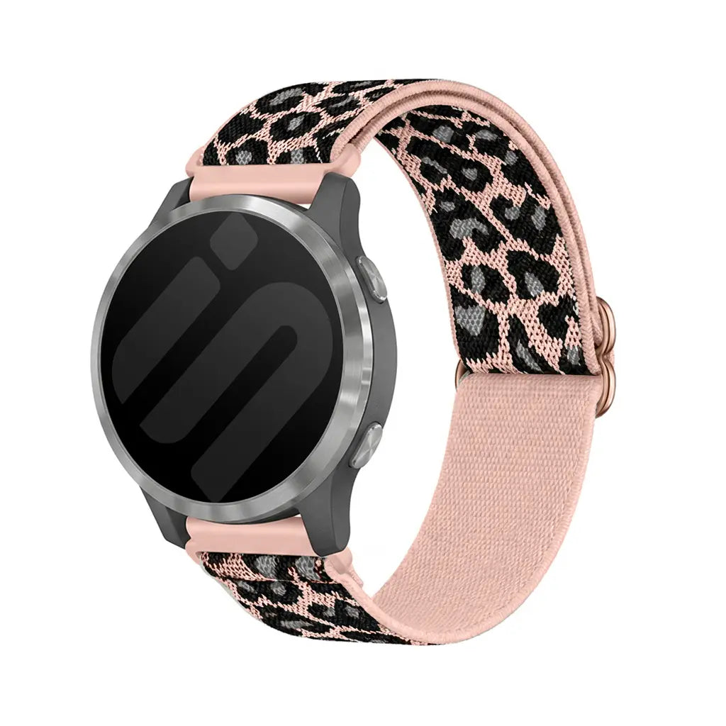Huawei Watch GT 7 - 41mm Elastisches Armband (Pink Leopard)