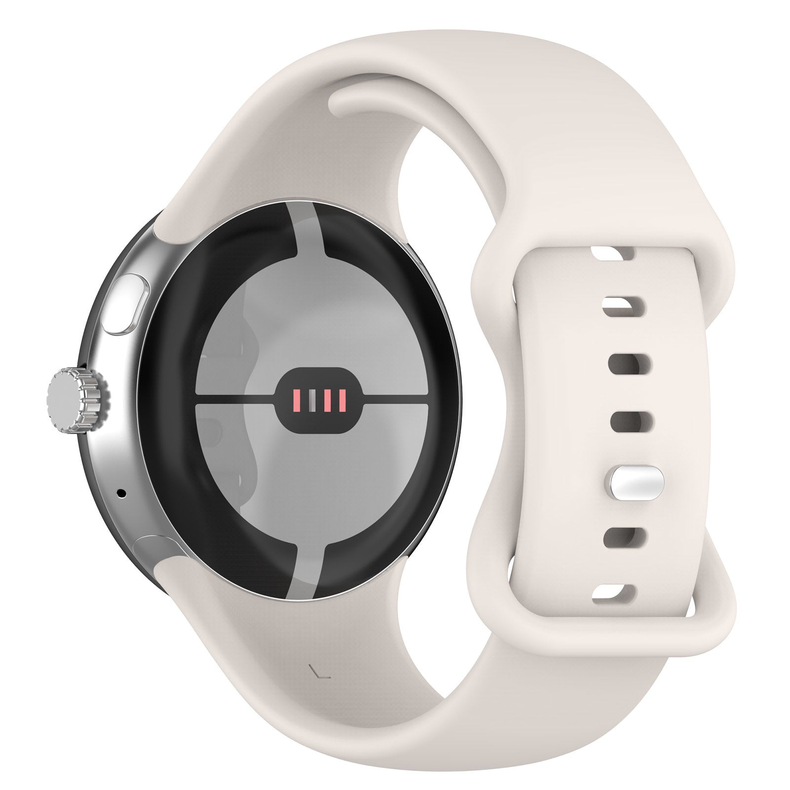 Correa silicona Google Pixel Watch 3 - 41mm Classic (blanco opaco)