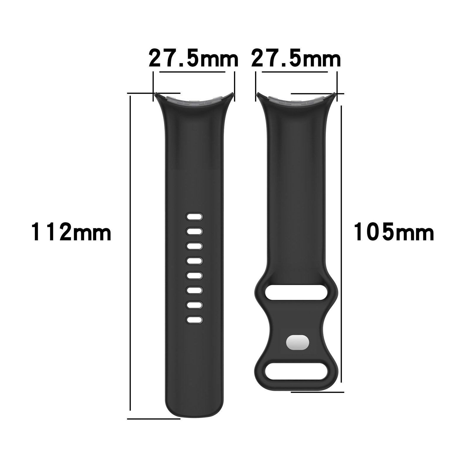 Google Pixel Watch 3 - 41mm Classic Silicone Strap (Dark Blue)