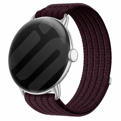 Google Pixel Watch 4 - 41mm Ultradünnes Nylonband (Plum)
