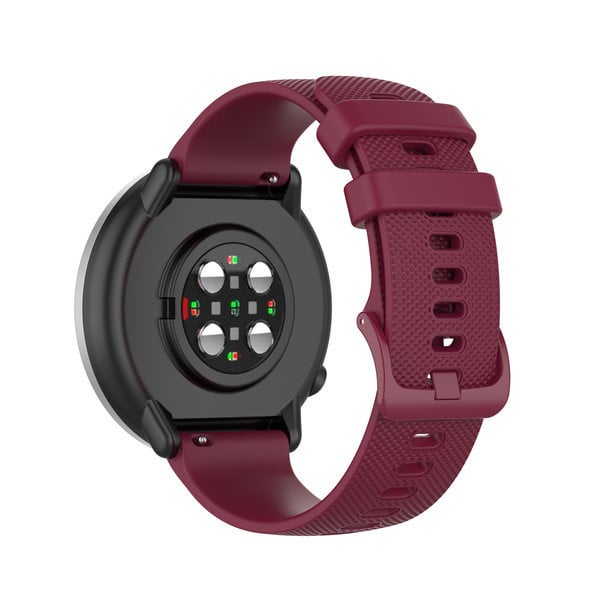 Correa reloj silicona premium 20mm - universal (burdeos)
