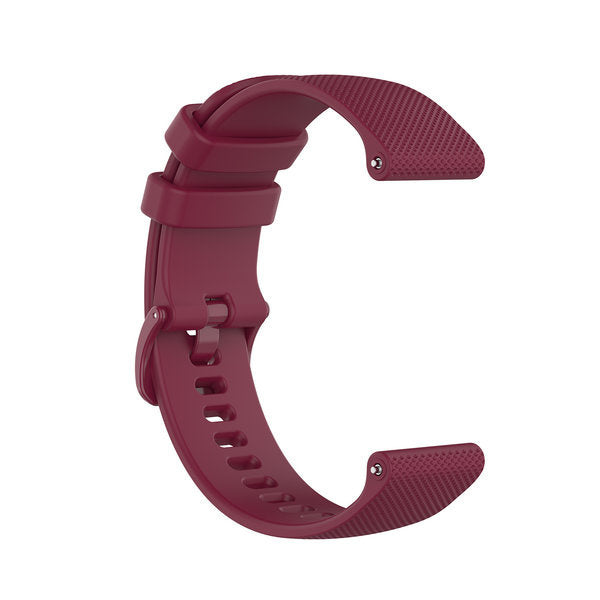 Correa reloj silicona premium 20mm - universal (burdeos)