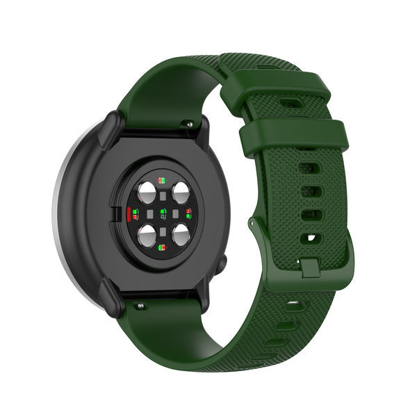 Correa reloj silicona premium 20mm - universal (verde oscuro)