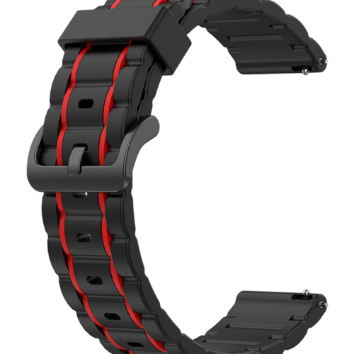 Correa deportiva con hebilla Amazfit Bip 3 (Pro) (negro/rojo)