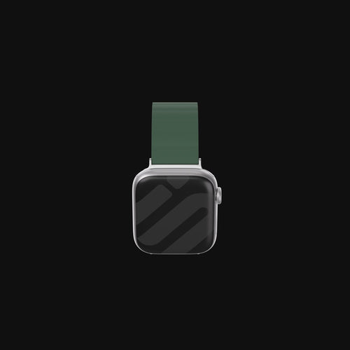 Apple Watch Magnetic Silicone Strap (Black/Yellow)