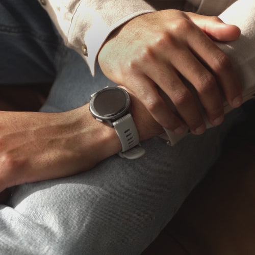 Bracelet silicone Garmin Approach S40 (gris clair)