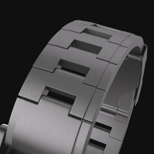 Bandz Bracelet à maillons titane Garmin Fenix 9 Pro - 47mm (gris)