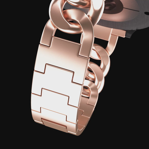 Correa cadena de acero Polar Ignite (oro rosa)