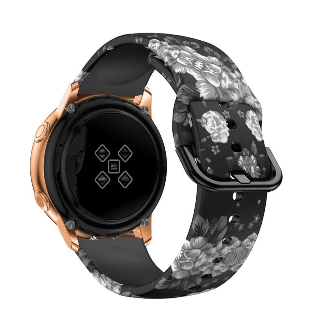 Grey Flower Amazfit Active 2 Armband