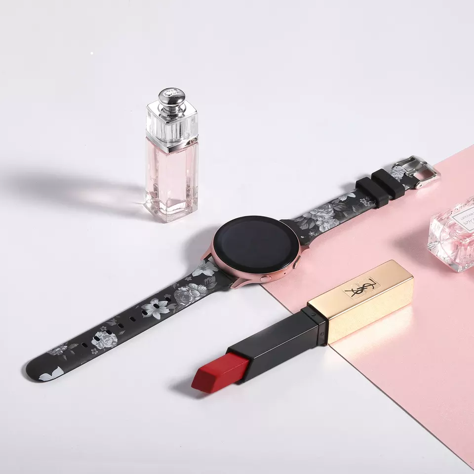 Grey Flower Amazfit Bip U (Pro) Strap