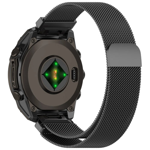 Garmin Fenix 8 Pro - 51mm premium milanese band (donkergrijs)
