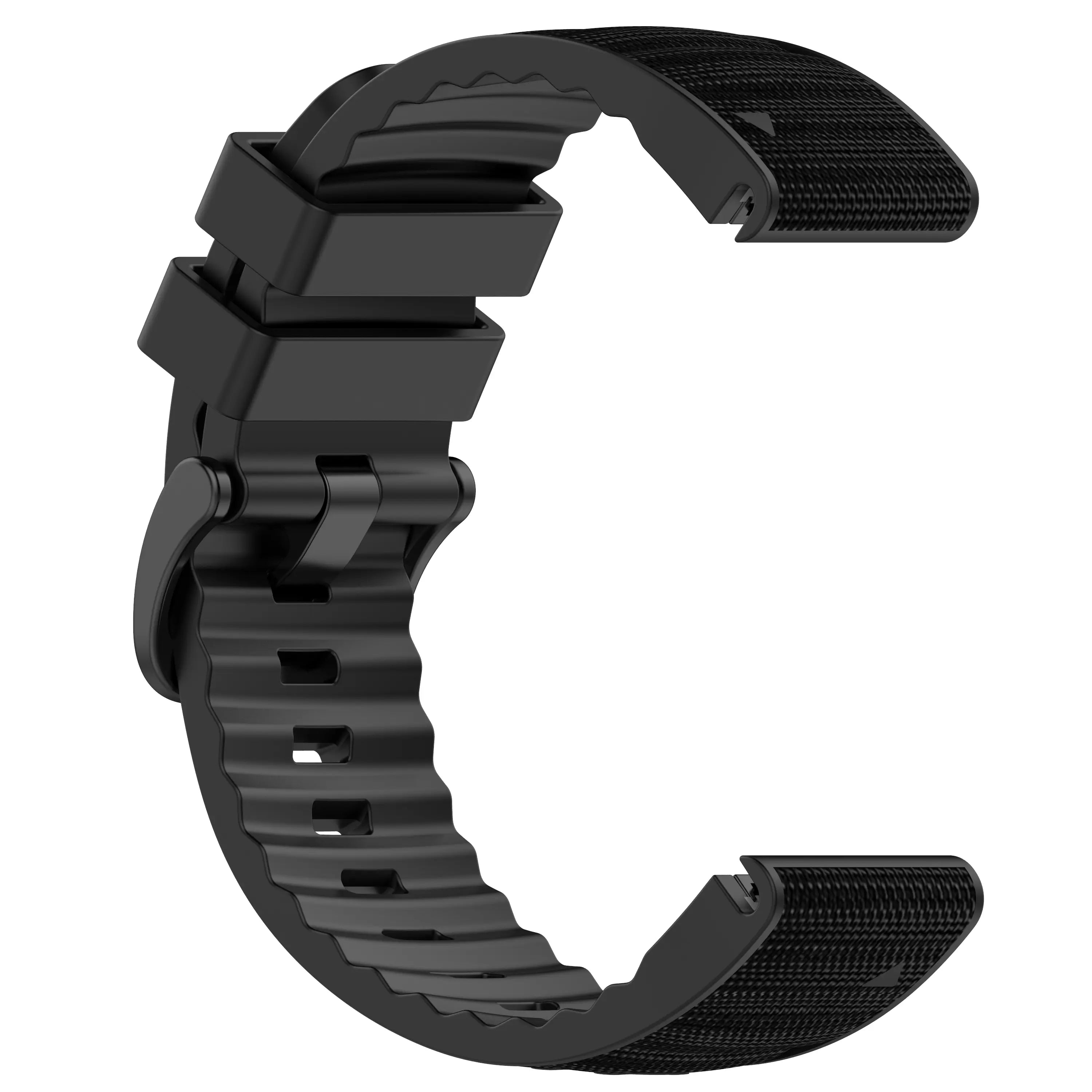 Garmin Instinct 3 - 45mm Hybrid Nylon Strap (Black)