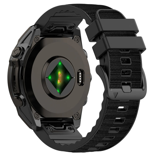 Garmin Instinct 3 - 45mm Hybrid Nylon Strap (Black)