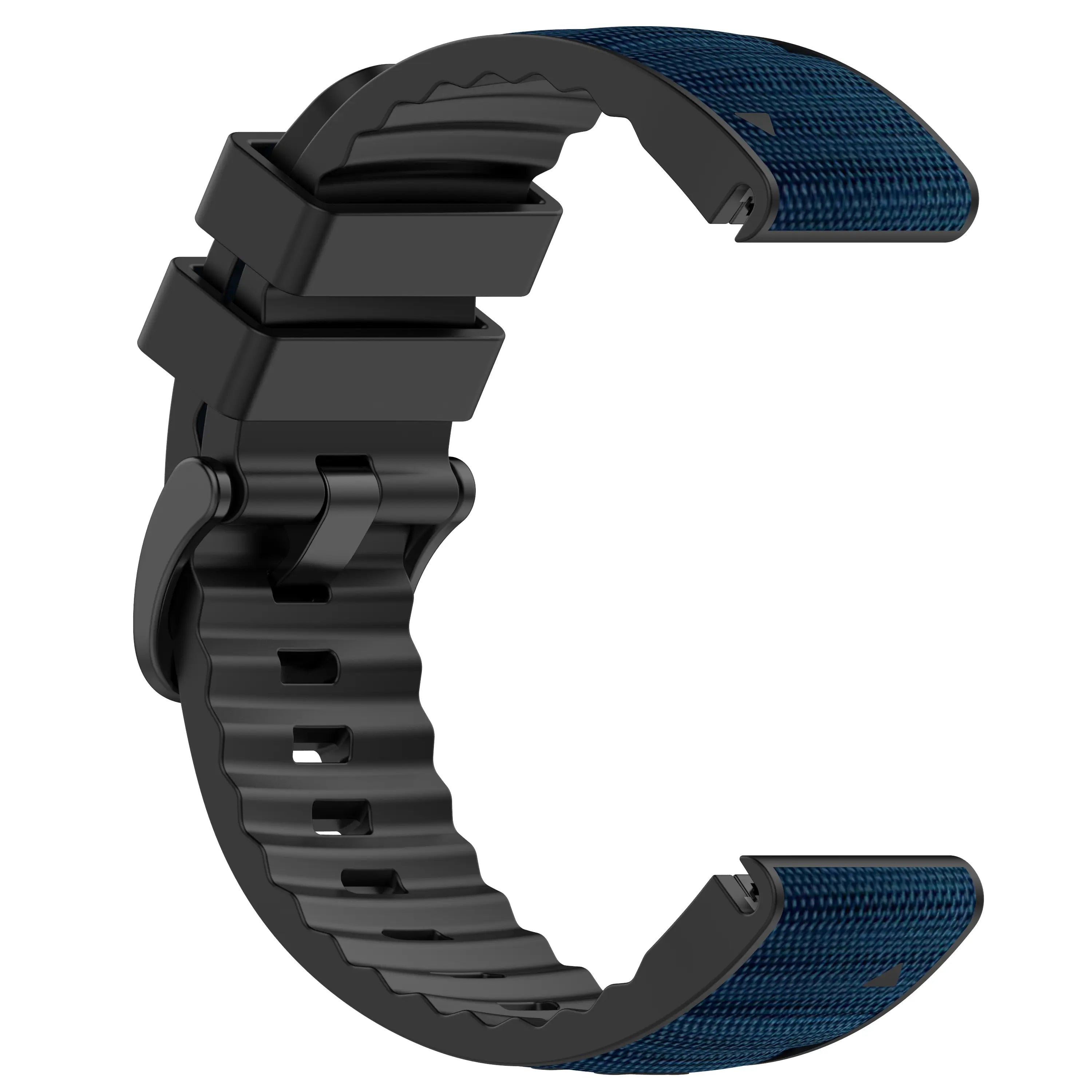 Garmin Forerunner 965 Hybrid Nylon Armband (Dunkelblau)