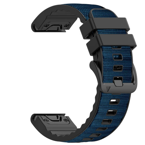 Garmin Forerunner 965 Hybrid Nylon Armband (Dunkelblau)