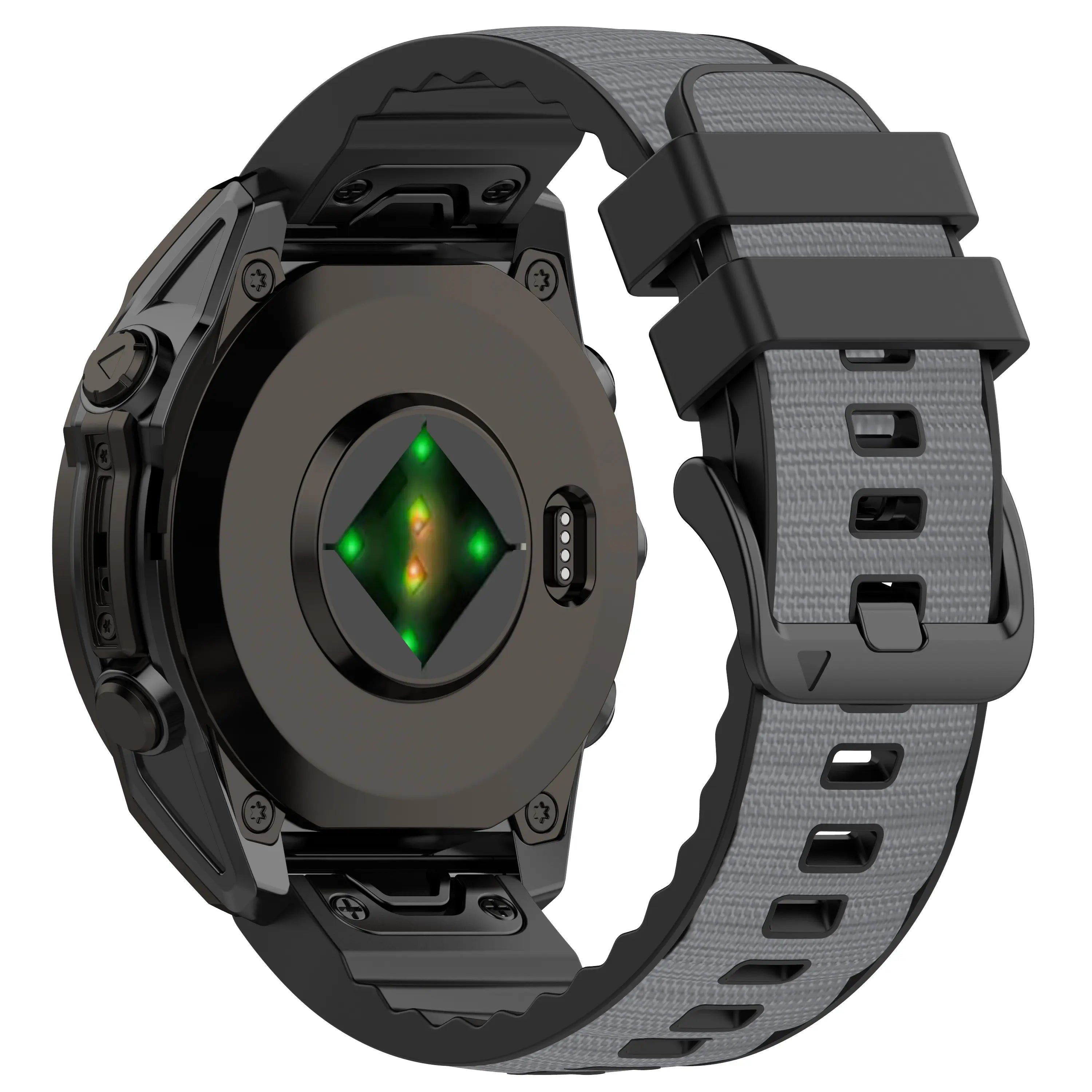 Garmin Quatix 3/6x/7x Hybrid Nylon Strap (Light Grey)