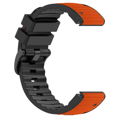 Garmin Forerunner 965 Hybrid Nylon Strap (Orange)