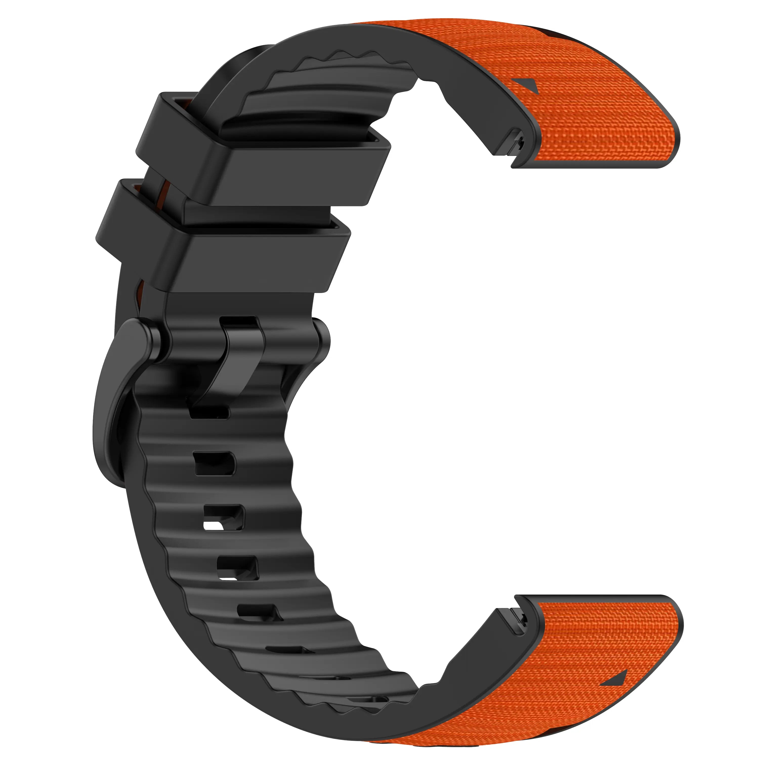 Garmin Forerunner 965 Hybrid Nylon Strap (Orange)