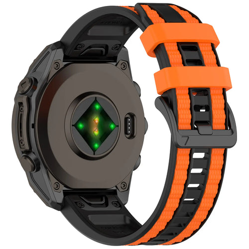 Correa deportiva grain Garmin Fenix 8 Pro - 51mm (negro/naranja)
