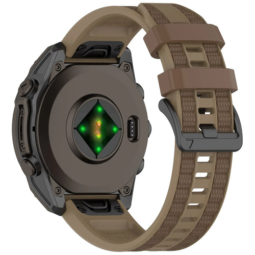 Garmin Enduro 1/2/3 sport grain band (kaki/bruin)