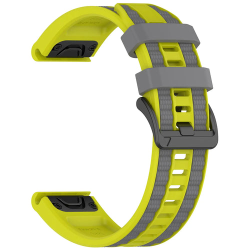 Correa deportiva grain Garmin Fenix 8 Pro - 47mm (lima/gris oscuro)