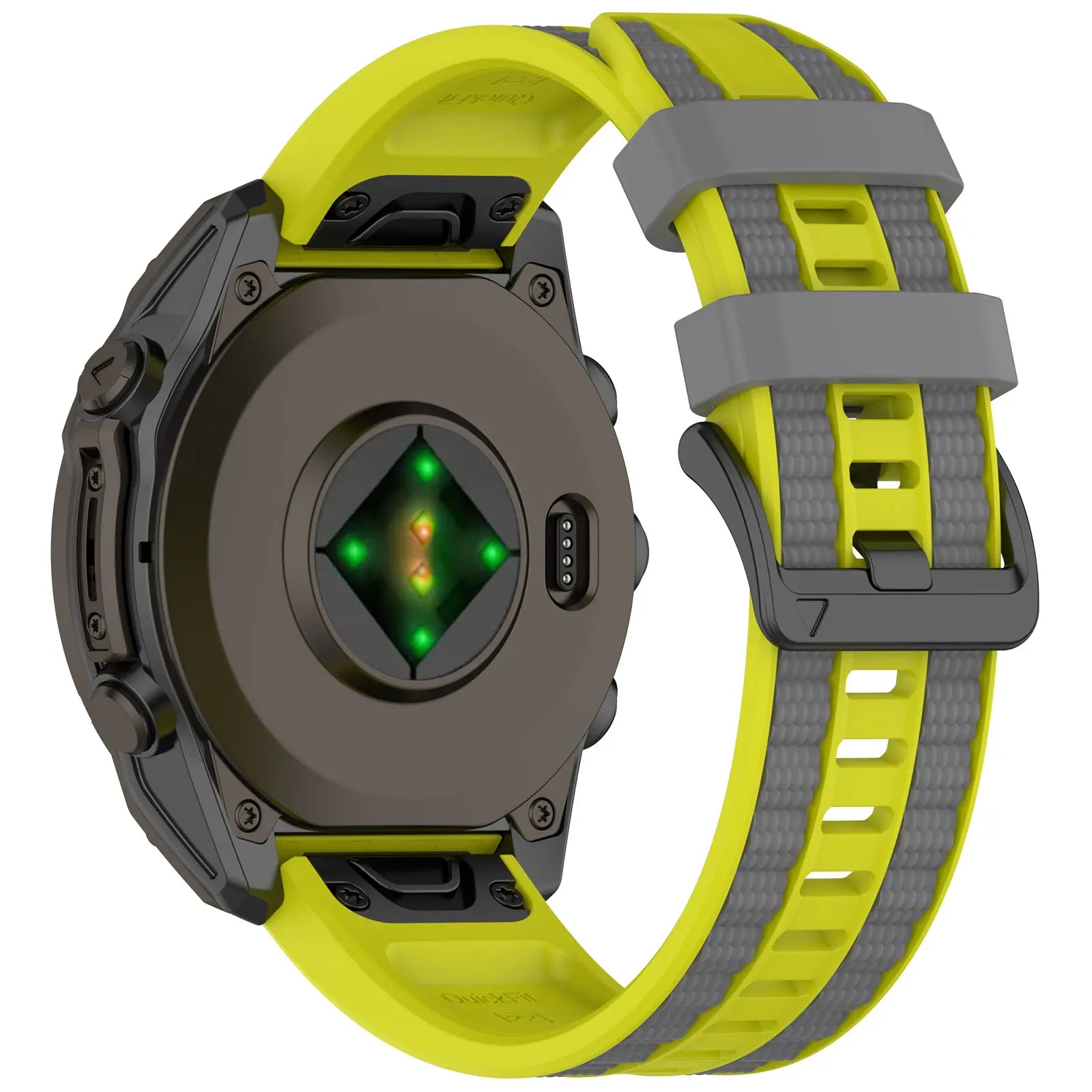 Correa deportiva grain Garmin Fenix 8 Pro - 47mm (lima/gris oscuro)