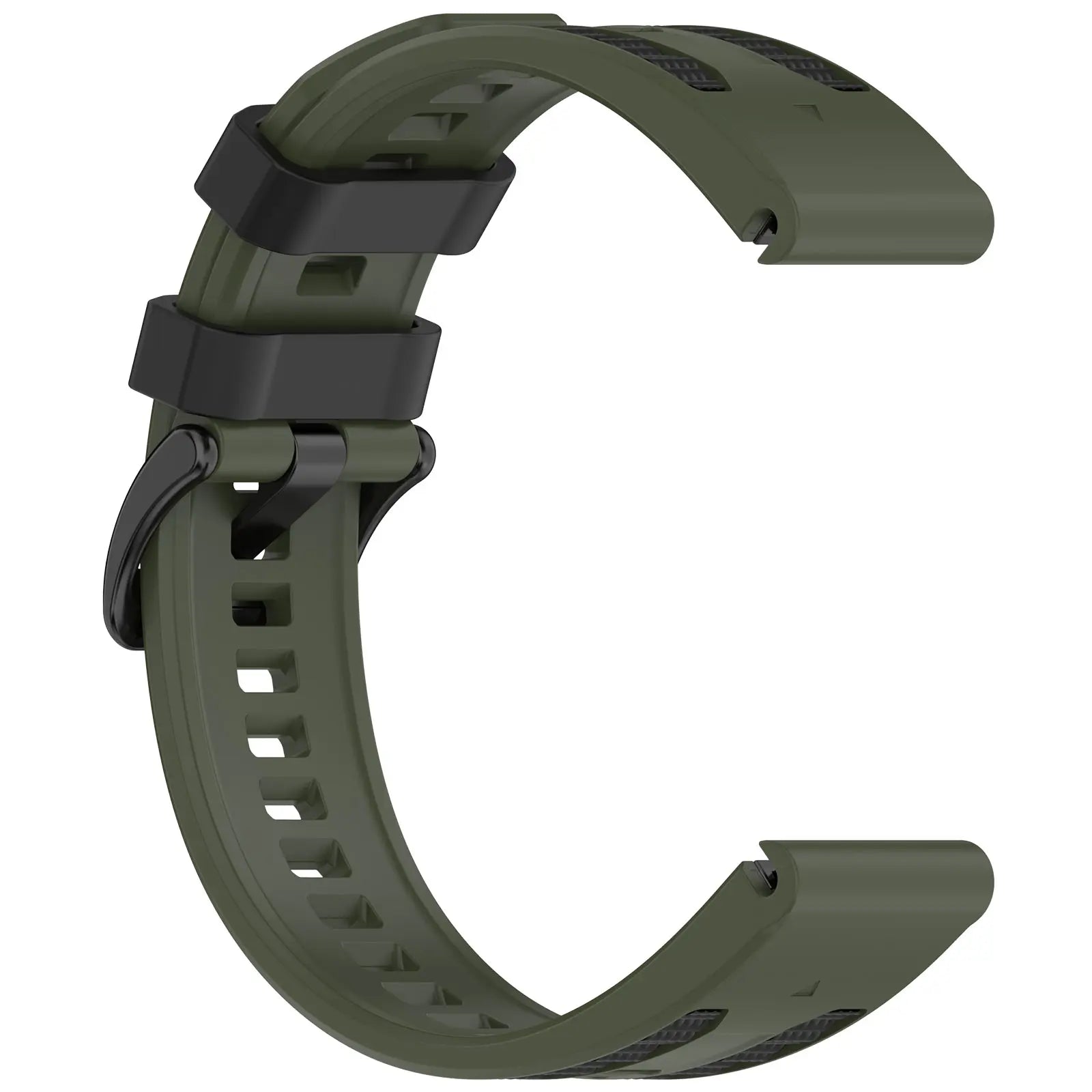 Correa deportiva grain Garmin Fenix 5/6 (verde militar/negro)