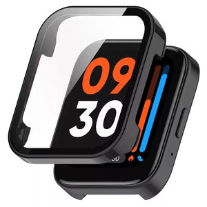 Realme Watch 3 PC case met glas (zwart)