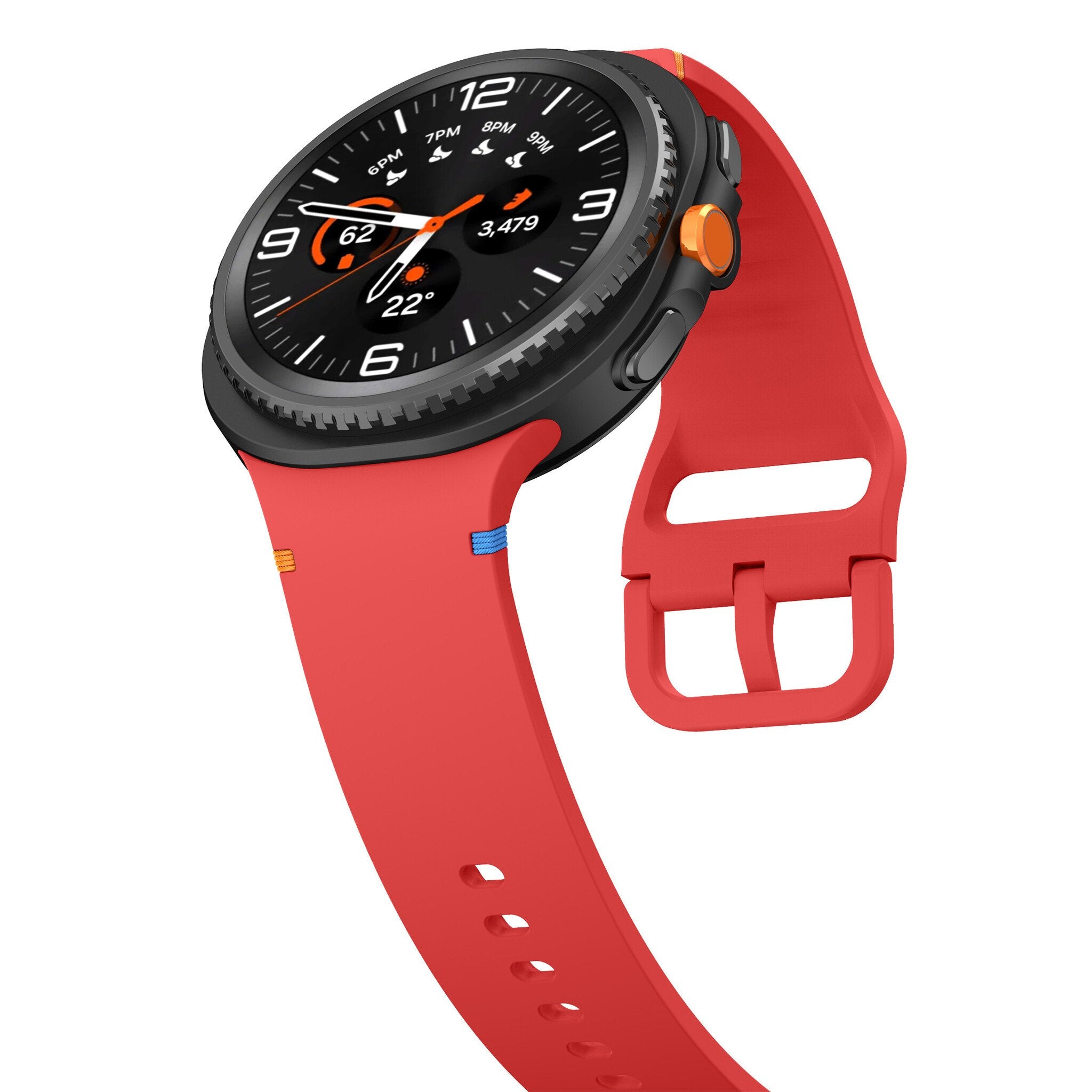 Samsung Galaxy Watch 8 - 40mm Silicone Strap (Red)
