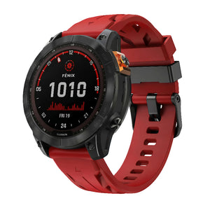 Bracelet silicone race Garmin Instinct E - 45mm (rouge)