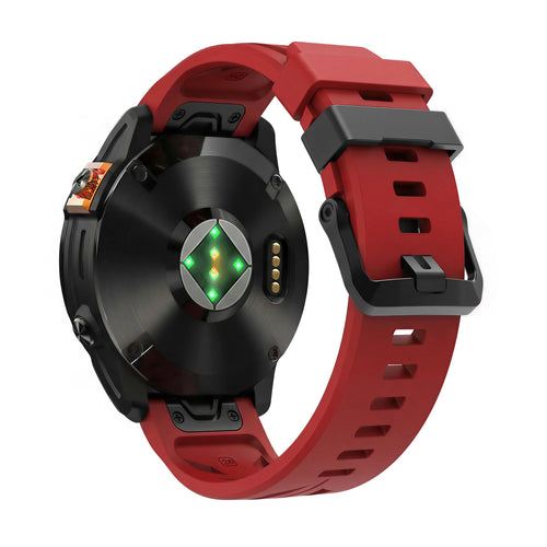 Bracelet silicone race Garmin Instinct E - 45mm (rouge)