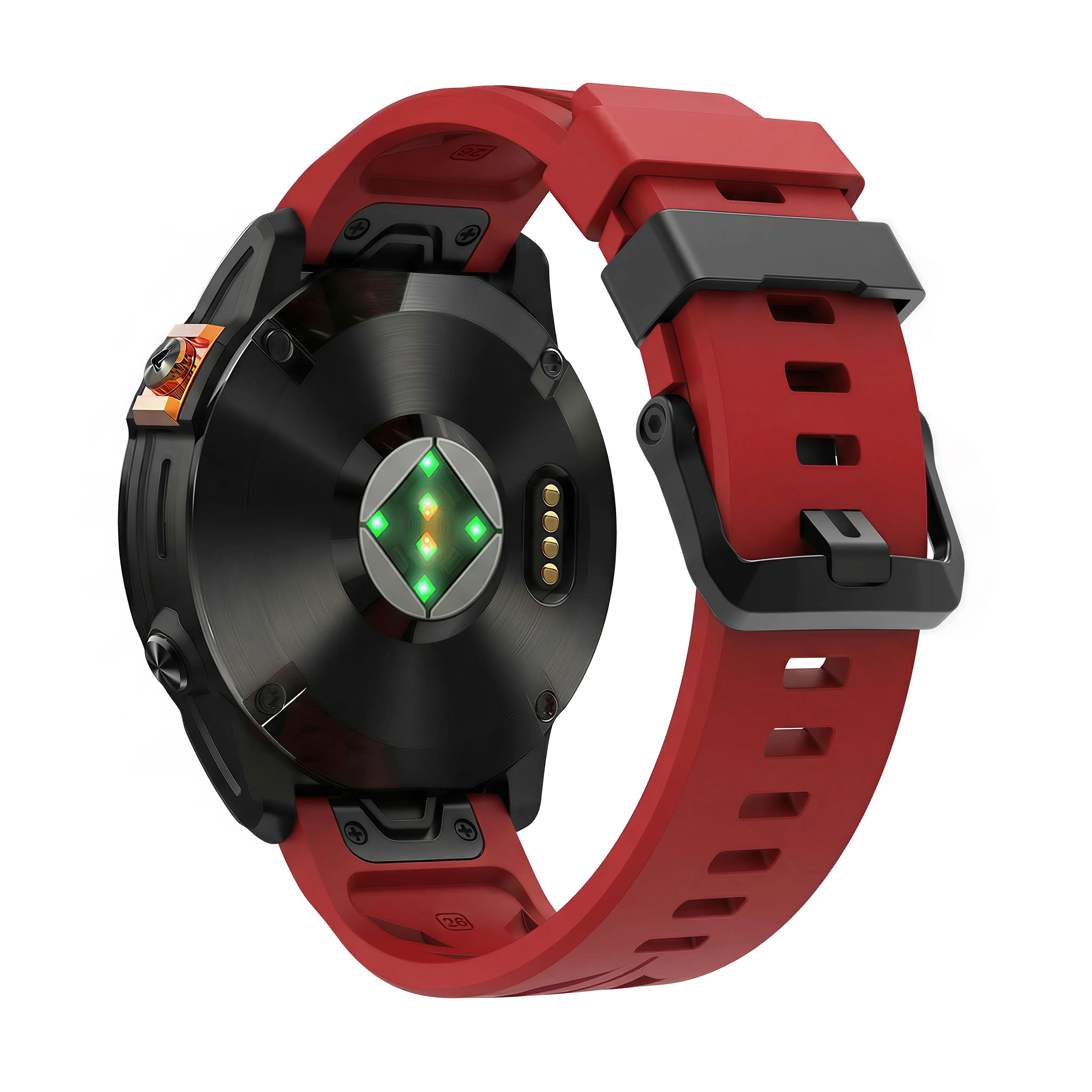 Bracelet silicone race Garmin Quatix 8 Pro - 47mm (rouge)