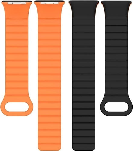 Redmi Watch 5 magnetisches Silikonarmband (Schwarz/Orange)