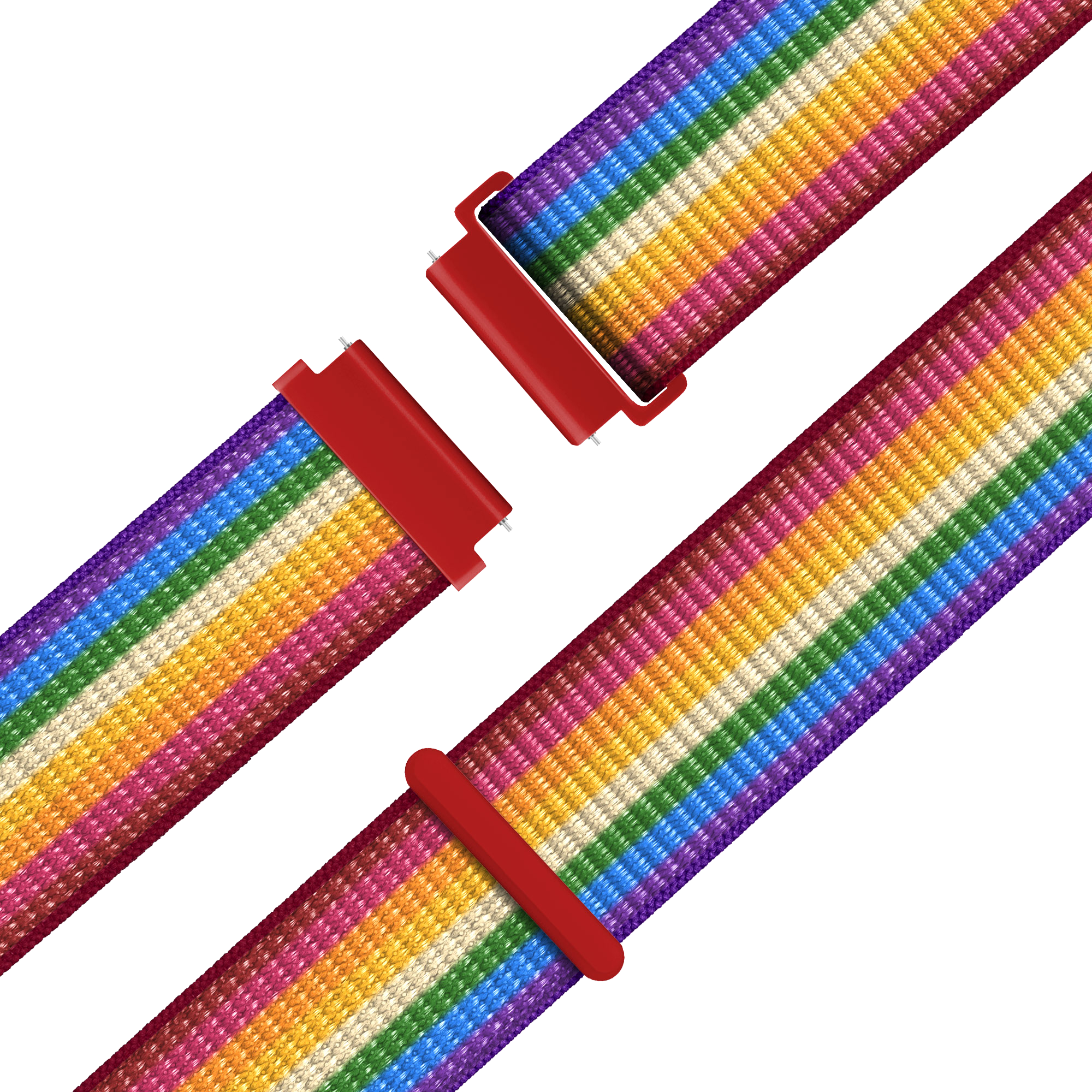 Bandz Garmin Forerunner 70 nylon loop band (regenboog)