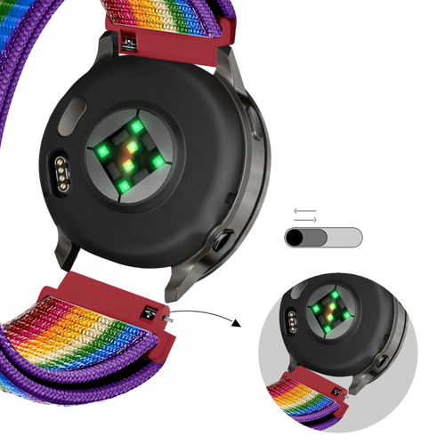 Bandz Correa nylon Loop Garmin Forerunner 265s (arcoiris)