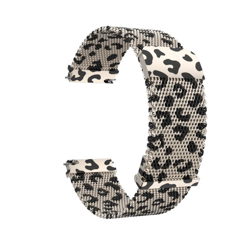 Garmin Forerunner 70 Milanese Strap (Rose Gold Leopard)