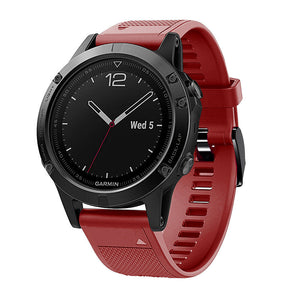 Garmin Fenix 8 Pro - 47mm Silicone Strap (Red)