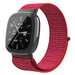 Fitbit Versa 4 Nylon Strap (Red)