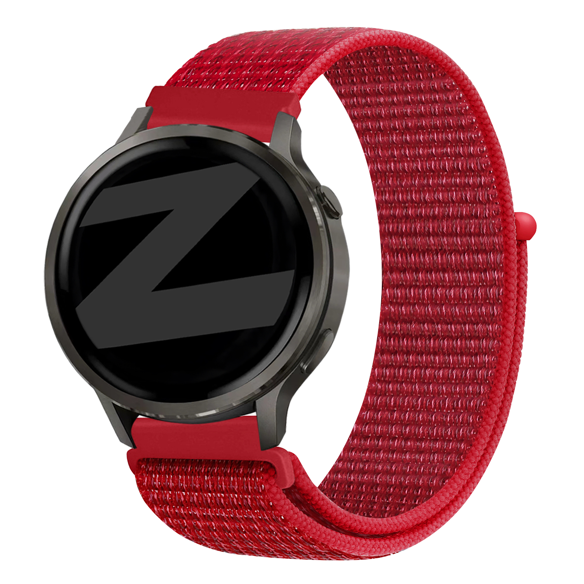 Bandz Garmin Forerunner 645 Nylon Loop Strap (Red)