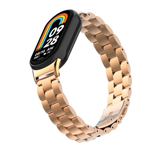 Xiaomi Smart Band 10 stalen bandje (roségoud)