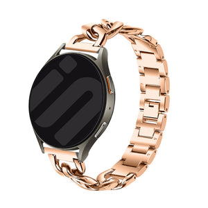 Samsung Galaxy Watch 4 - 44mm Steel Chain Strap (Rose Gold)