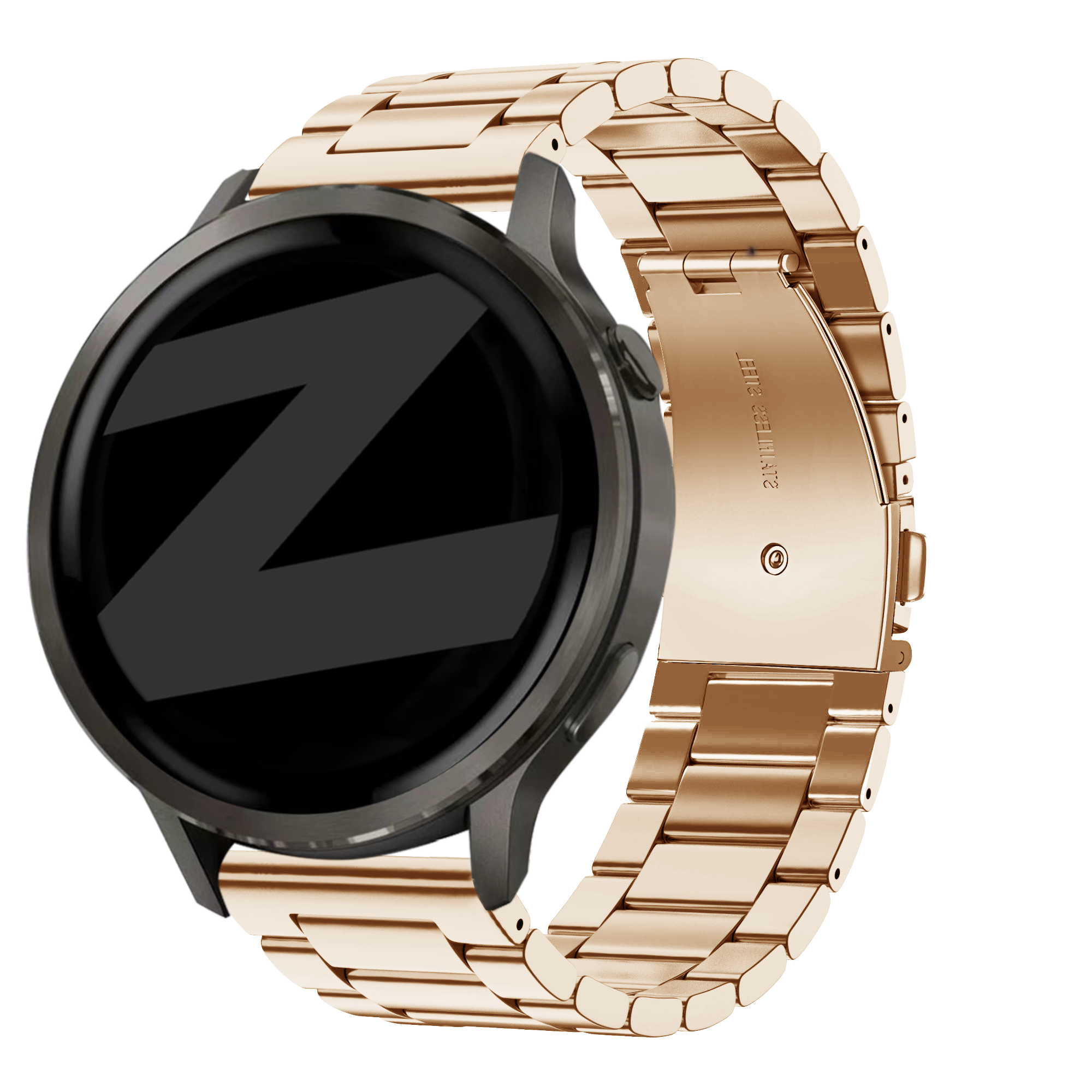 Bandz Garmin Forerunner 170 Steel Strap 'Classic' (Rose Gold)