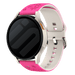 Samsung Galaxy Watch FE Flower Silicone Strap (Bright Pink/Starlight)