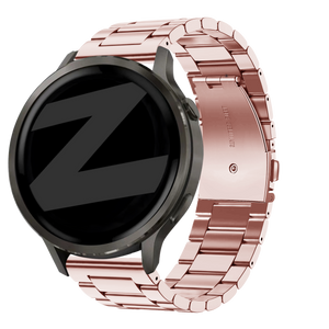Bandz Garmin Venu SQ stalen band 'Classic' (roze)