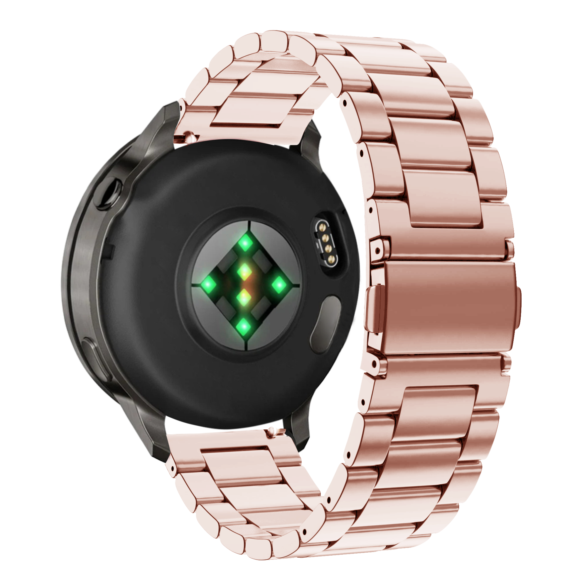 Bandz Garmin Forerunner 70 Steel Strap 'Classic' (Pink)