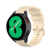 Samsung Galaxy Watch 4 44mm Luxus-Silikonarmband (Beige)