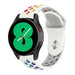 Samsung Galaxy Watch 4 44mm Sport Strap (White/Rainbow)