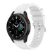Samsung Galaxy Watch 4 Classic 42mm Silicone Strap Perfect Fit (White)