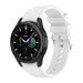 Samsung Galaxy Watch 4 Classic 46mm Silicone Strap Perfect Fit (White)